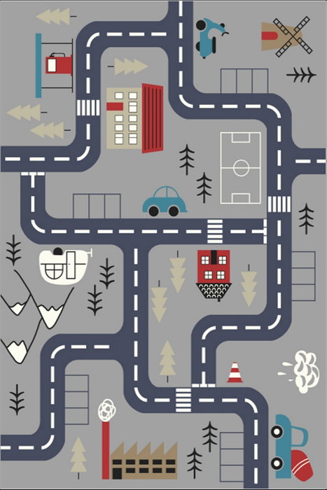 Conceptum Alfombra de Pasillo ELS582 Gris 80 x 150 cm Conceptum Alfombra de Pasillo ELS582 Gris 80 x 150 cm